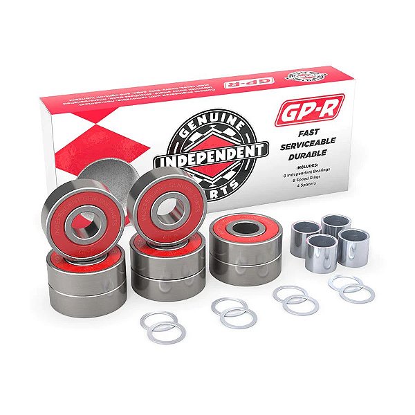 Rolamento Independent Skateboard Bearings Genuine Parts GP-R Silver
