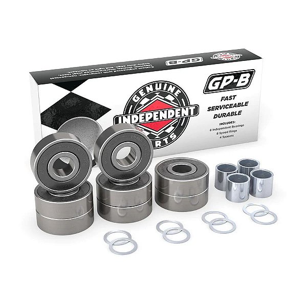 Rolamento Independent Skateboard Bearings Genuine Parts GP-B Silver