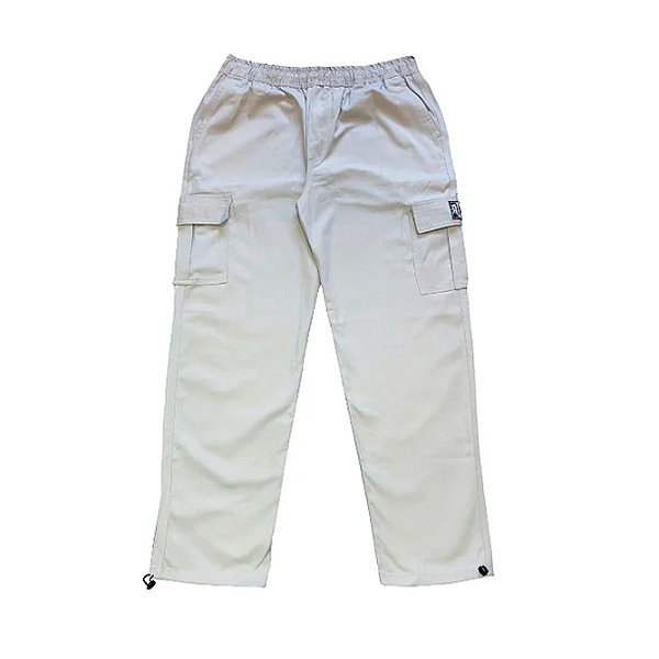 Calça Aspecto Cargo New Serie - Bege Claro