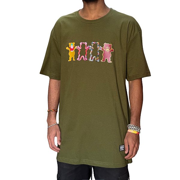 Camiseta Grizzly Bear Stikers s/s tee - Verde