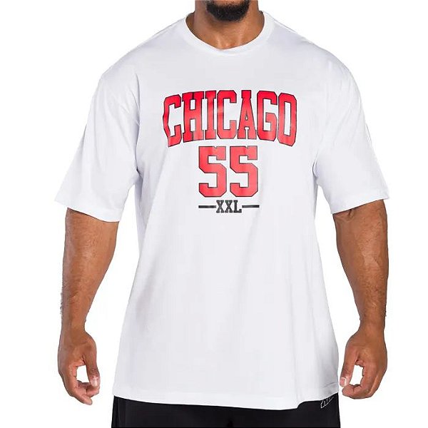 Camiseta XXL Big 2/GG CHICAGO - Branca ( Tamanho Big ) - JD Skate Shop