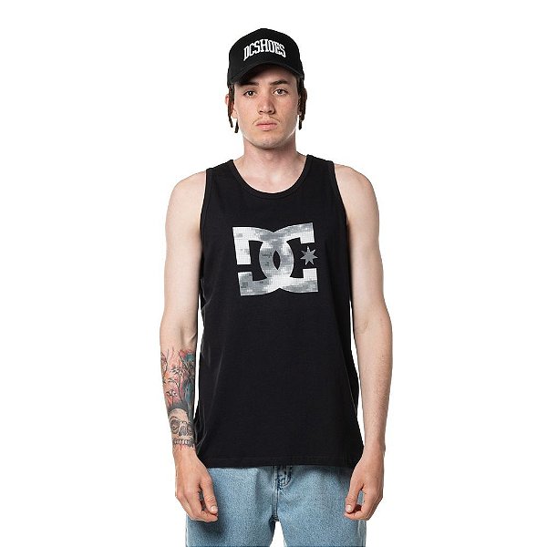 CAMISETA REGATA DC SHOES STAR CAMU FILL - PRETA