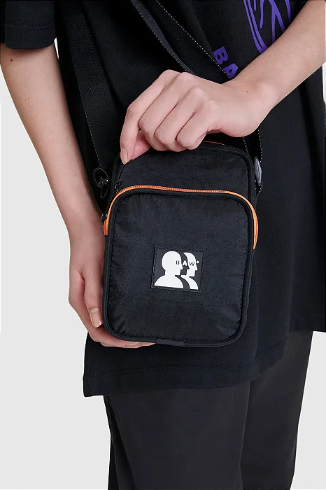 Shoulder Bag Baw Faces Preto