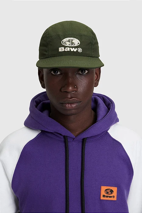 BONE FIVE PANEL BAW WORLD - Verde Militaar
