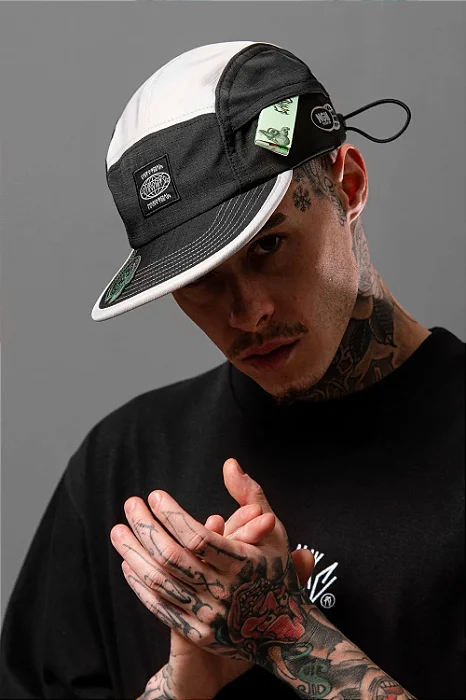 Boné Chronic Five Panel 120 V2 - Preto/Cinza