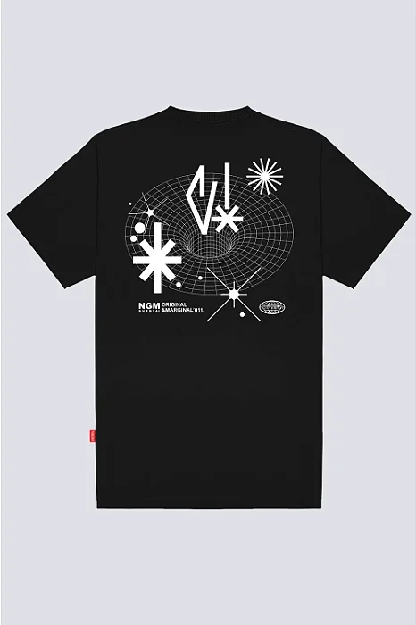 Camiseta Chronic 3863 Galaxy - Preta