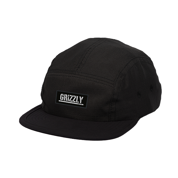 Boné Grizzly 5 Panel Og Stamp Caper Hat - Black