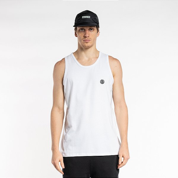 CAMISETA REGATA ELEMENT CHEST LOGO BASIC - BRANCA