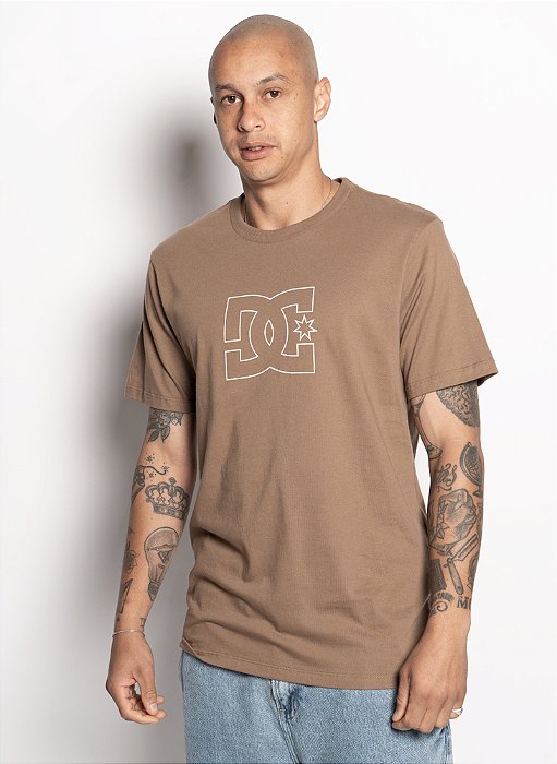 Camiseta Dc Shoes OUTLINE STAR - Marrom