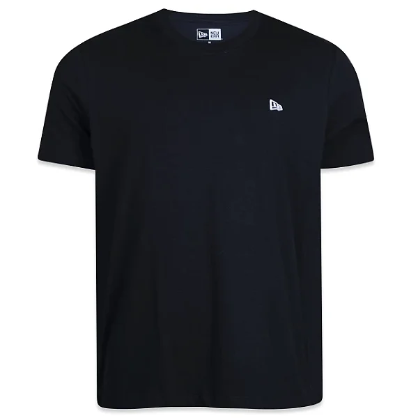 Camiseta New Era Regular Flag Bordado - Preta