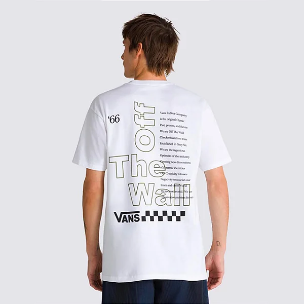 Camiseta Vans Posted SS White - Branca