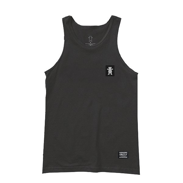 Camiseta Regata Grizzly Canelada Og Bear - Preta