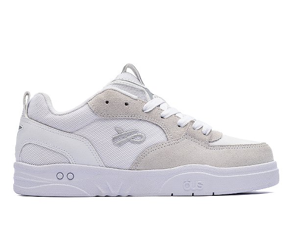 Tênis OUS Fluente Branco Silver Branco Essencial