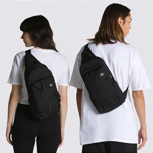 Mochila Vans Warp Sling Black Ripstop - Importado