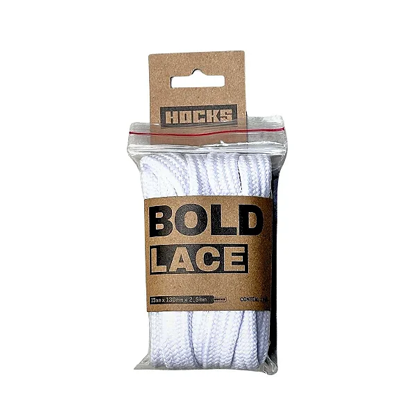 Cadarço Hocks Bold Lace Branco