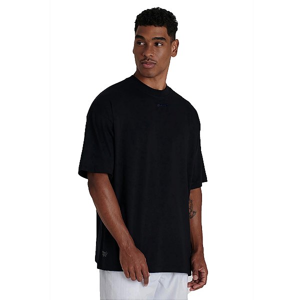 CAMISETA BAW NEW OVER ESSENTIALS - PRETO