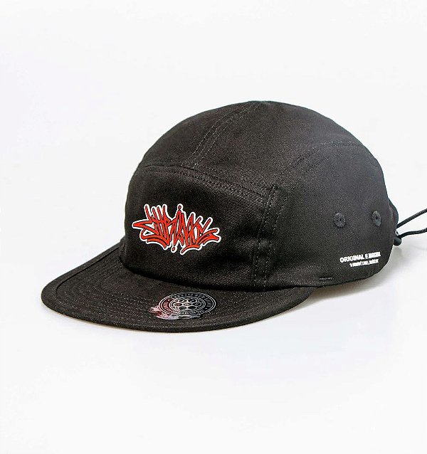 Boné Chronic Five Panel 2024-155 Tags Red - Preto