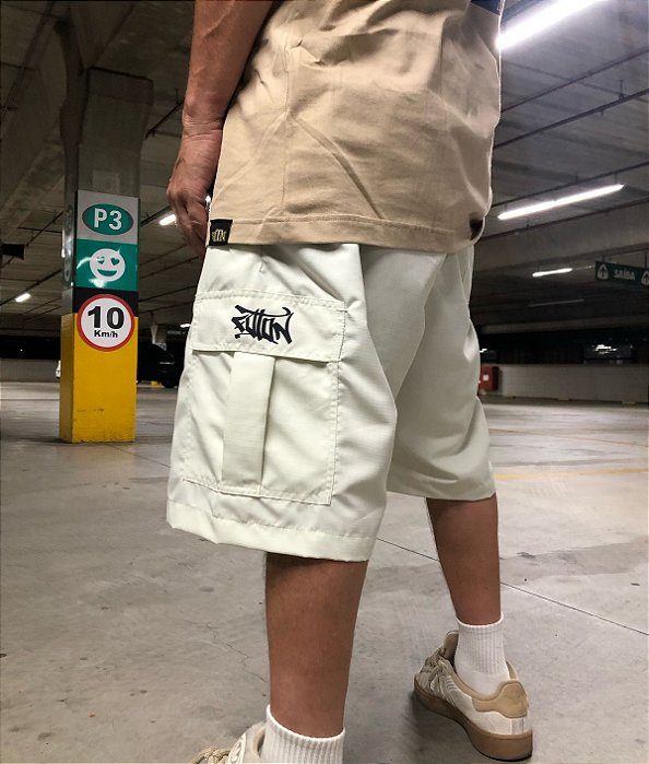 Bermuda Foton Ripstop Cargo - Areia Natural