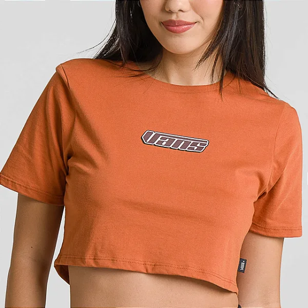 Blusa Vans Retro V Crew Auburn Cropped