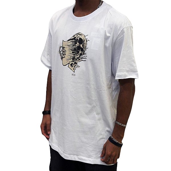 CAMISETA MCD REGULAR CAVEIRA METAMORFOSE - BRANCA