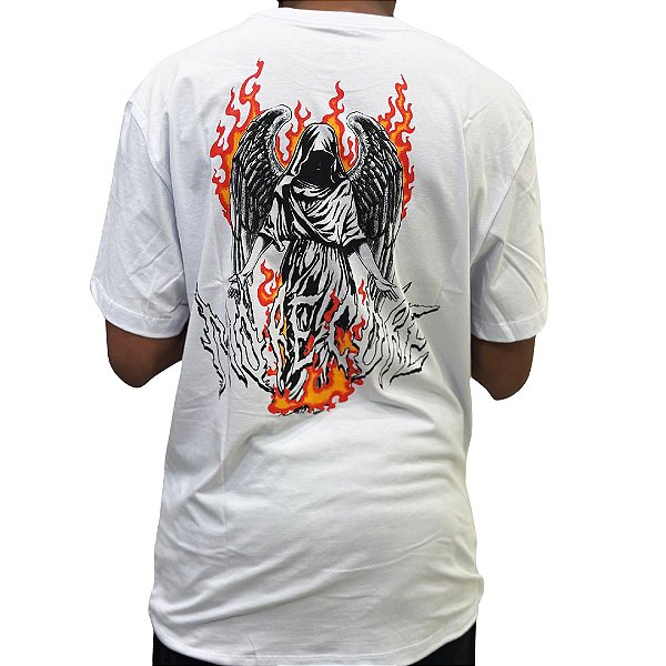 CAMISETA MCD REGULAR ANJO FOGO MORECORE - BRANCA