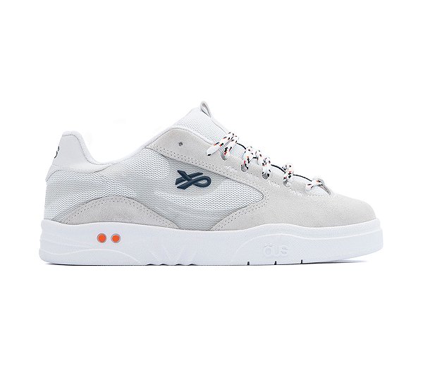 Tênis OUS Fluente GTX Cinza Azul Branco Essencial