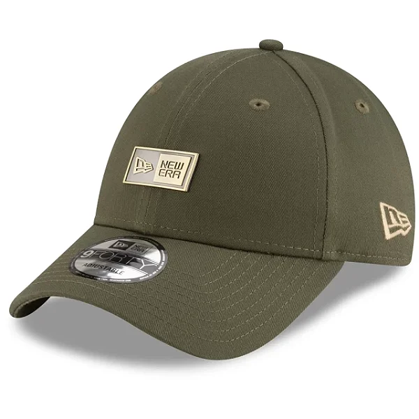 Boné New Era 9FORTY Metallic Logobox Military