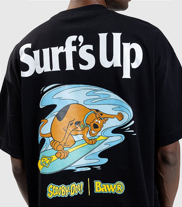CAMISETA BAW NEW OVERSIZED SURFS UP BAW X SD - PRETO