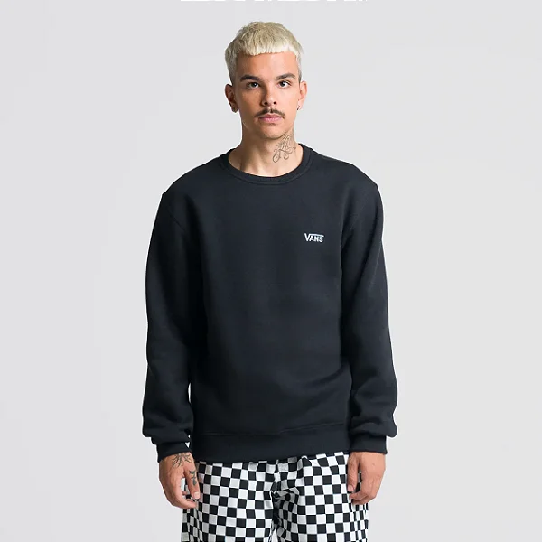 Moletom Vans Core Basic Crew Fleece Blacks