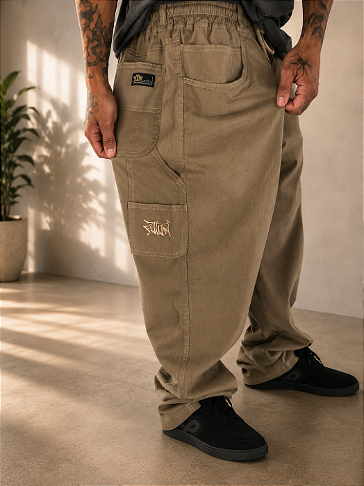 Calça Foton Cotele carpinteiro Kaki