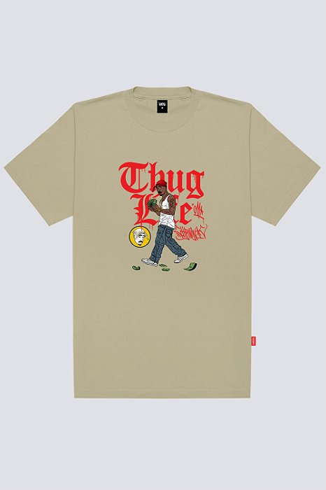 CAMISETA CHRONIC 4325 THUG - CAQUI