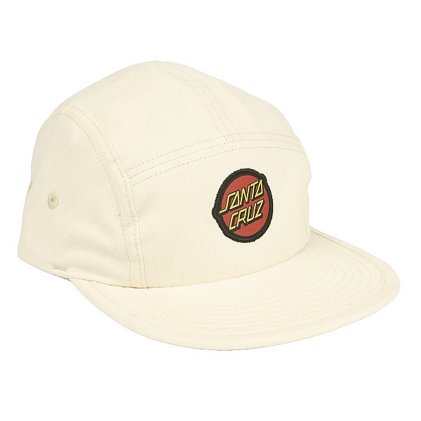 Boné Santa Cruz 5 Panel Classic Dot – Off White (Creme)