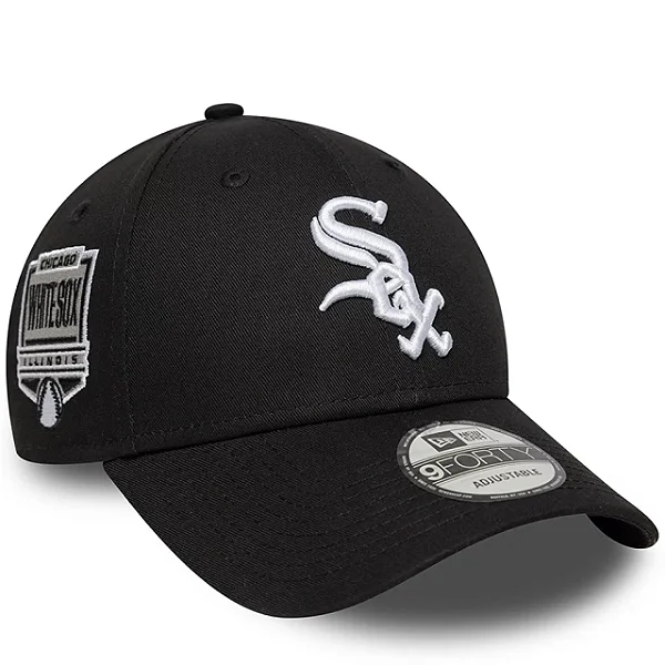 Boné New Era 9FORTY MLB Chicago White Sox Patch Lateral