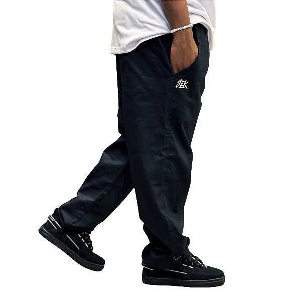 Calça Sek Baggy Sarja - Full Black