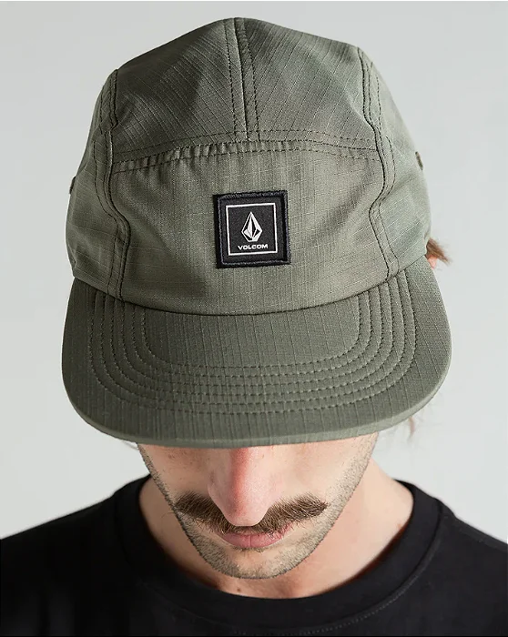 Boné Volcom 5 Panel Lets Go Verde Militar