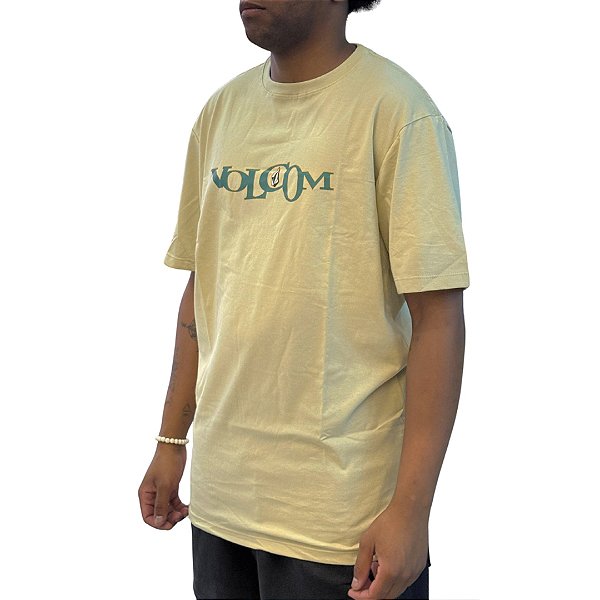 Camiseta Volcom Skidder - Bege