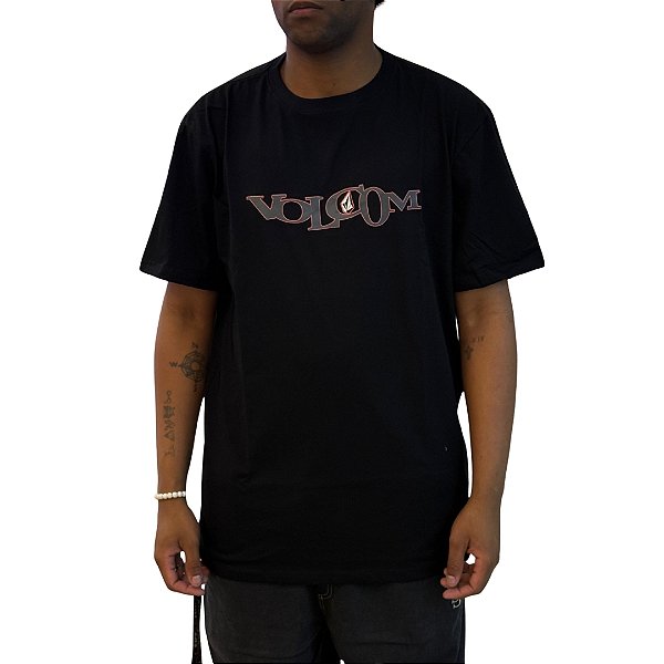 Camiseta Volcom Skidder - Preta