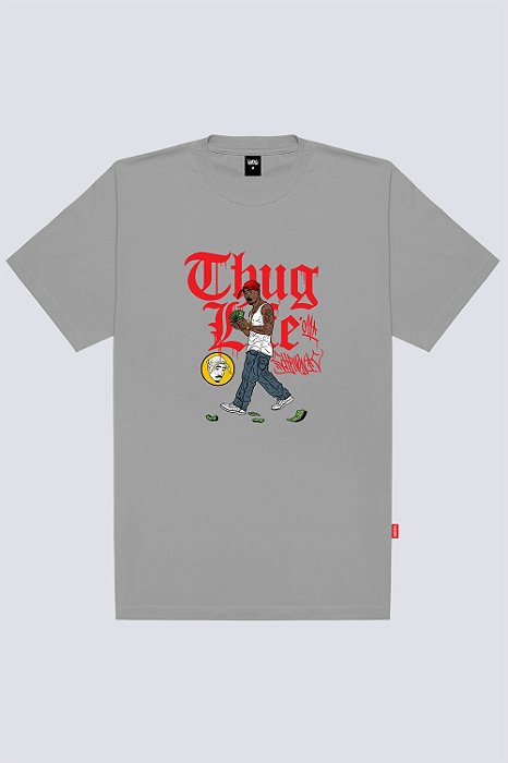 Camiseta Chronic 4325 Thug - Cinza (Tamanho Big)