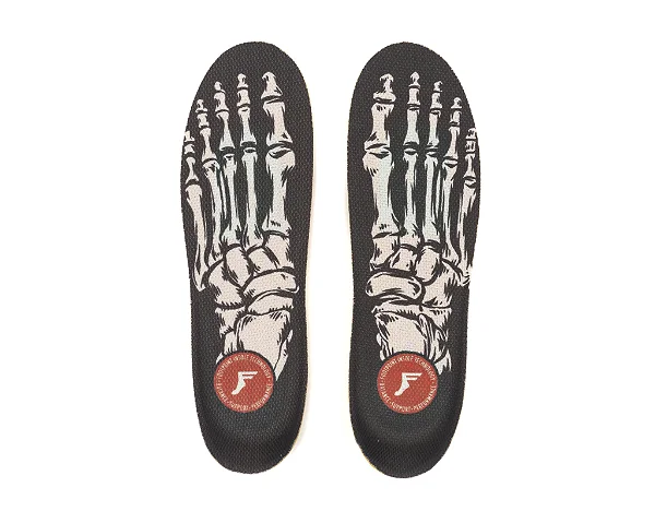 PALMILHA FOOTPRINT KINGFOAM ELITE ACTION SPORTS GEL MID SKELETON BLACK - M / 36 ao 42