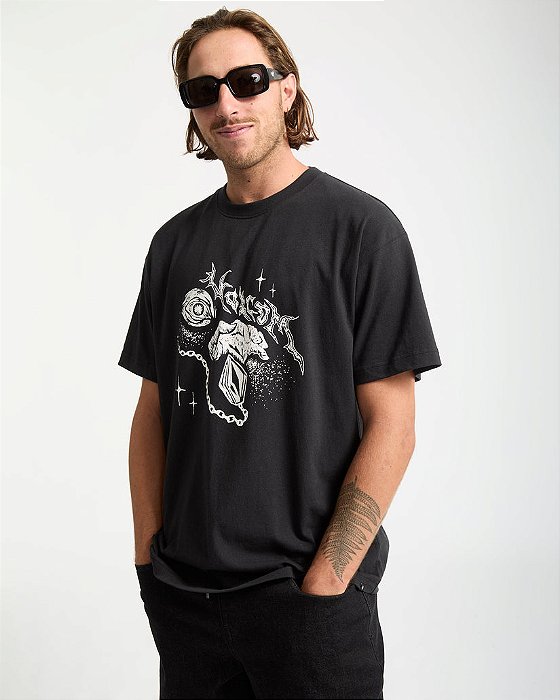 Camiseta Volcom Comfort Death Truction T-Shirt - Black