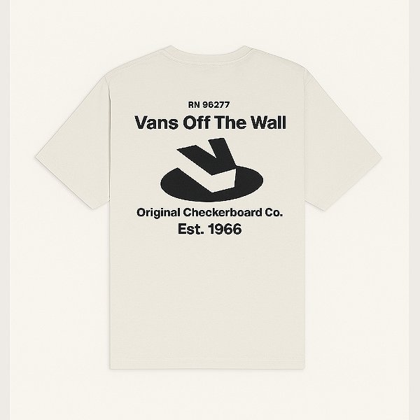 Camiseta Vans elevated v ss Marshmallow