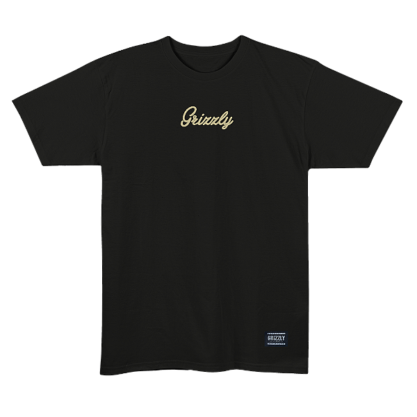 Camiseta Grizzly Mini Script Refr - Black