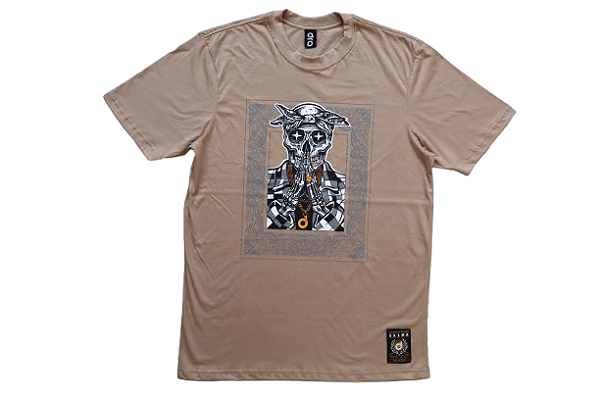 CAMISETA DRAMA Skull Gangs - Bege