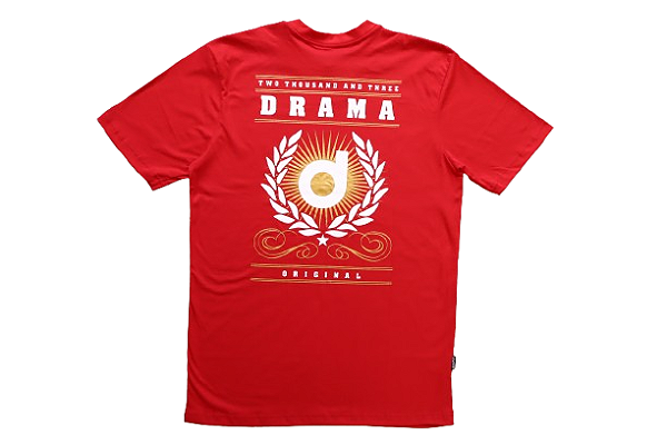 Camiseta Drama Gold Crest - Vermelha