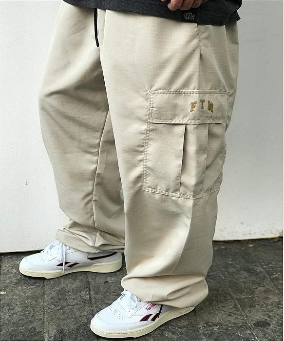 Calça Foton Ripstop Creme Elast. Premium