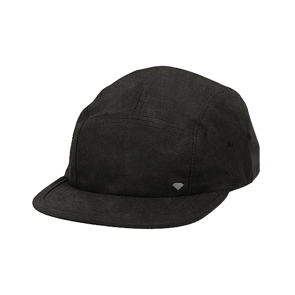 Boné Diamond 5 Panel Pin Camper - Full Black