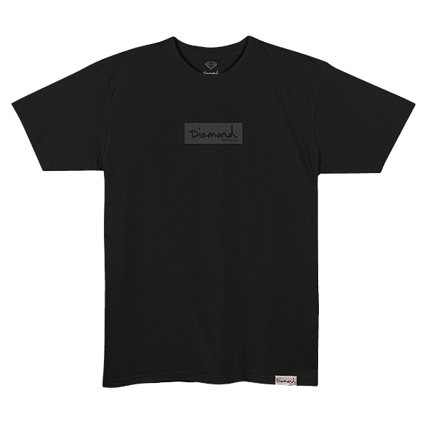 Camiseta Diamond Box Logo - Black