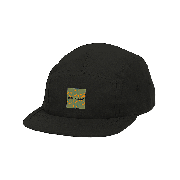 Boné Grizzly 5 Panel Outdoor Division  Drift Camper - Black