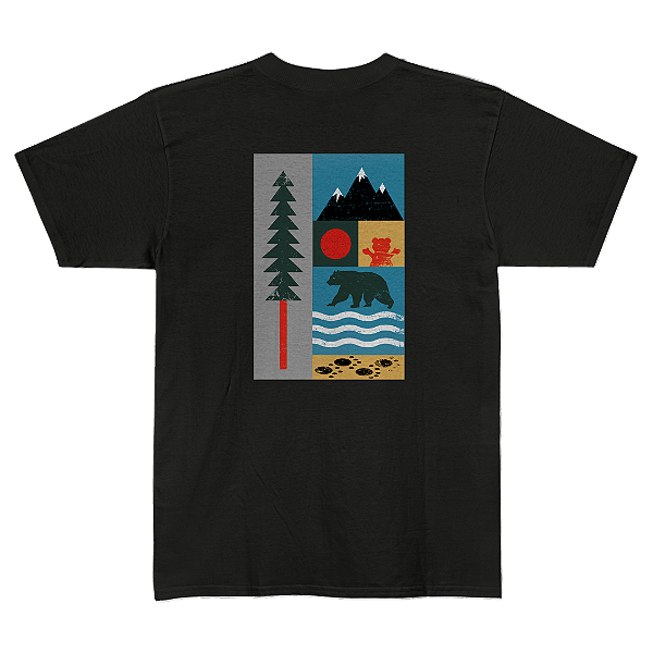 Camiseta Grizzly Especial Tread Light - Preta