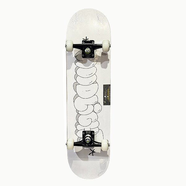 Skate Woodlight Completo Grafite Full White